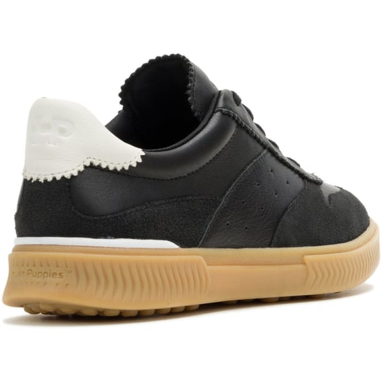 Hush Puppies Mae Leren Dames Zwarte Sneakers - Image 2