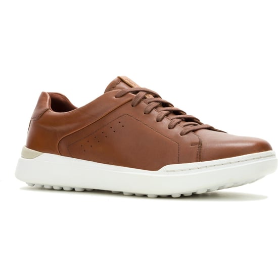 Hush Puppies Wes Leer Heren Cognac Sneakers - Image 1