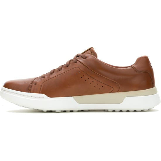 Hush Puppies Wes Leer Heren Cognac Sneakers - Image 5