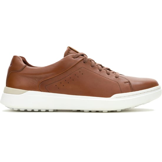 Hush Puppies Wes Leer Heren Cognac Sneakers - Image 6