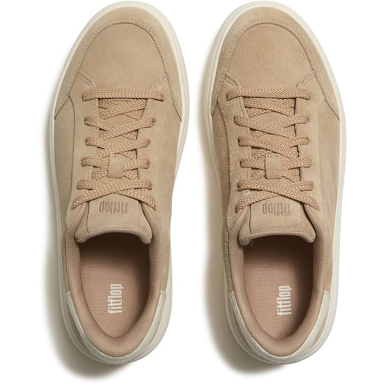 Fitflop RTG Lace Up Suede Women's Hazelnut Trainers - Image 3