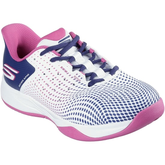 Skechers Slip-ins Relaxed Fit Viper Court Reload Womens White/Navy/Pink Trainers - Image 1