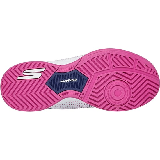 Skechers Slip-ins Relaxed Fit Viper Court Reload Womens White/Navy/Pink Trainers - Image 2