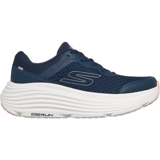 Skechers Max Cushioning Endeavour Dam Navy Syntetiska/ Rosa Detaljer Sneakers - Image 4