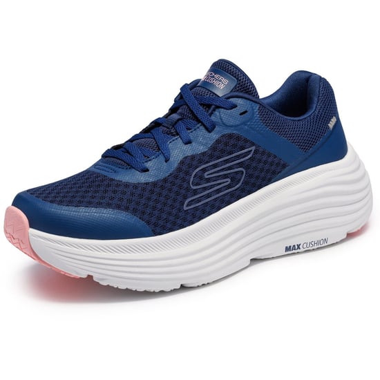 Skechers Max Cushioning Endeavour Dam Navy Syntetiska/ Rosa Detaljer Sneakers - Image 5