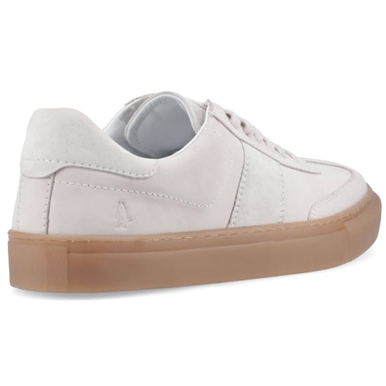 Hush Puppies Riley Suède Heren Witte Sneakers - Image 2