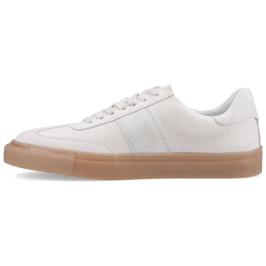 Hush Puppies Riley Suède Heren Witte Sneakers - Image 4