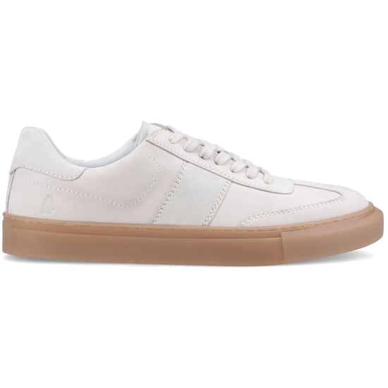 Hush Puppies Riley Suède Heren Witte Sneakers - Image 5