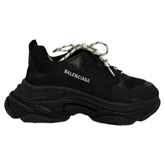 Balenciaga Triple S Sneakers in Black Polyester - Image 1