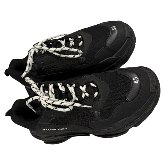 Balenciaga Triple S Sneakers in Black Polyester - Image 5