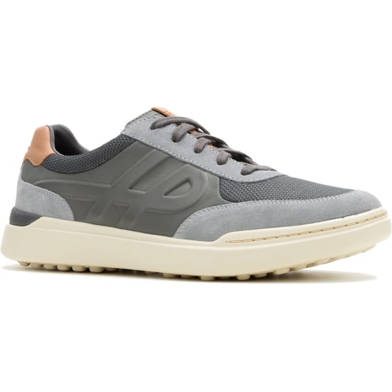 Hush Puppies Wes HP Sneaker Suede Men's Charcoal Trainers - Image 1