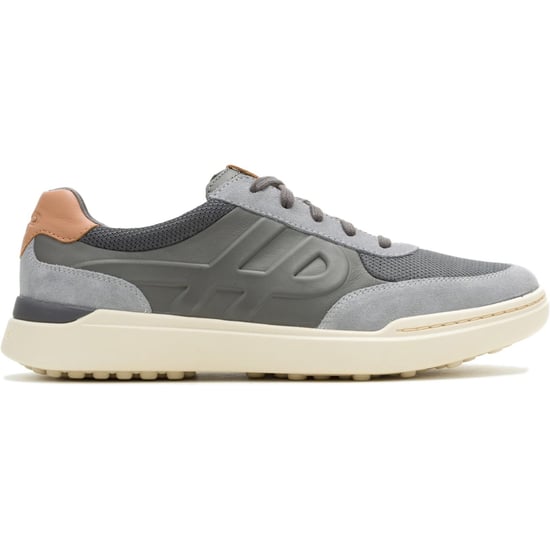 Hush Puppies Wes HP Sneaker Suede Men's Charcoal Trainers - Image 4