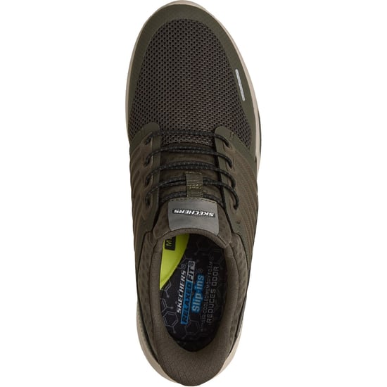 Skechers Slade Luther Herr Olive Syntetiska / Mesh Träningsskor - Image 3