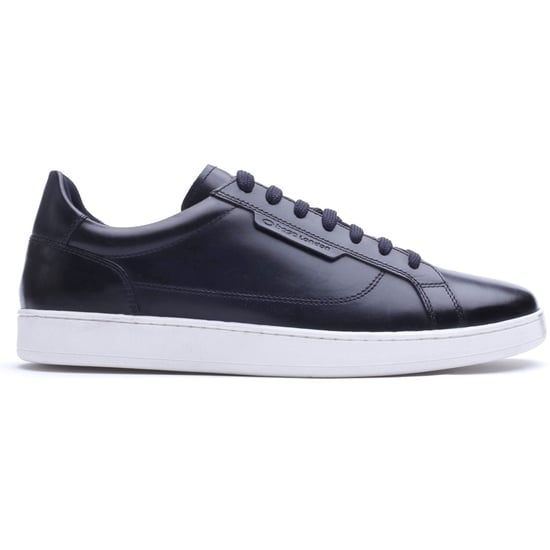 Base London Zammo Leather Men's NAVY Trainers - Image 5