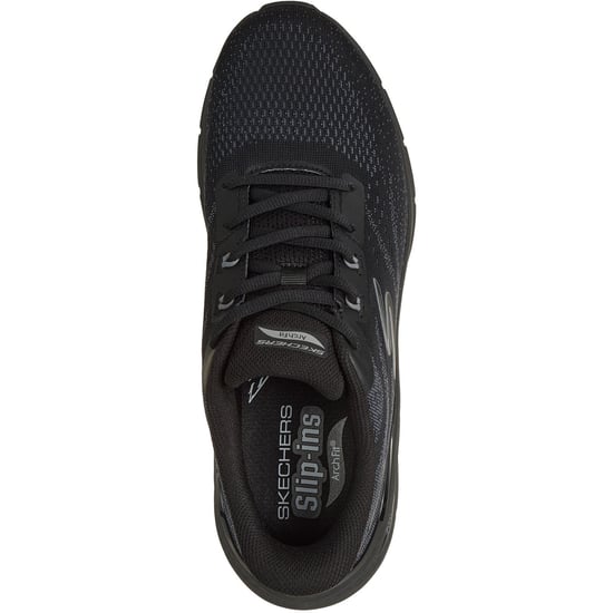 Skechers Arch Fit 3.0 Textile Men's Black Mesh / Tpu/ Black Trim Trainers - Image 3