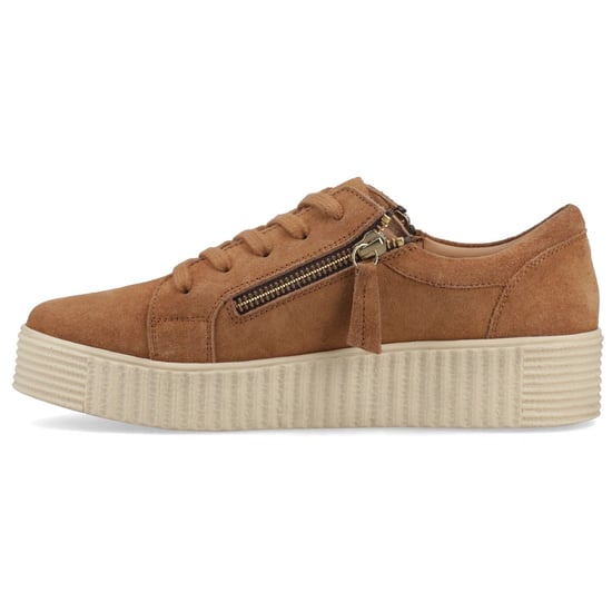 Hush Puppies Tara Suède Leren Dames Tan Sportschoenen - Image 4