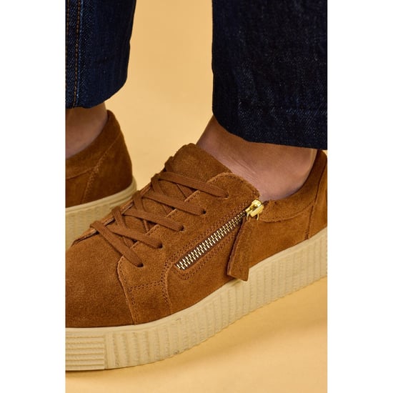 Hush Puppies Tara Suède Leren Dames Tan Sportschoenen - Image 6