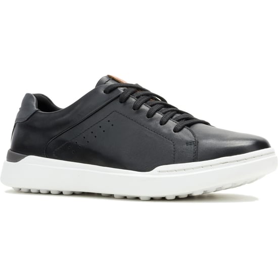 Hush Puppies Wes Leren Mannen Zwarte Sneakers - Image 1