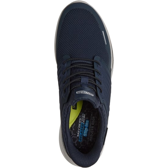 Skechers Slade Luther Mäns Marinblå Syntet / Mesh Träningsskor - Image 3