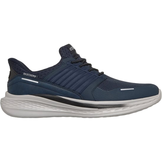 Skechers Slade Luther Mäns Marinblå Syntet / Mesh Träningsskor - Image 4