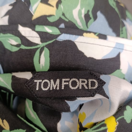 Tom Ford Button-Down Shirt in Floral Print Lyocell - Image 4