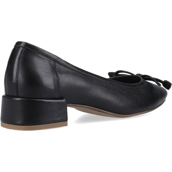 Hush Puppies Silvia Lage Hakken Leren Damesschoenen Zwart Rond - Image 2