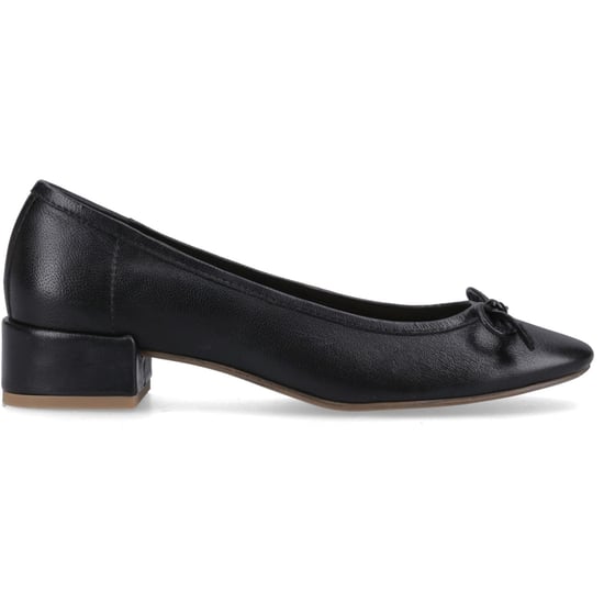 Hush Puppies Silvia Lage Hakken Leren Damesschoenen Zwart Rond - Image 5