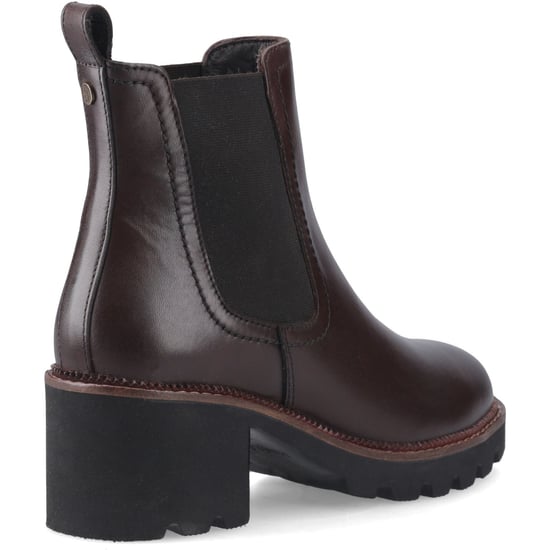 Hush Puppies Gaia Leren Dames Chocolade geklede Chelsea Boots - Image 2