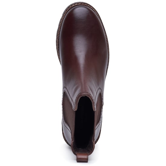 Hush Puppies Gaia Leren Dames Chocolade geklede Chelsea Boots - Image 5