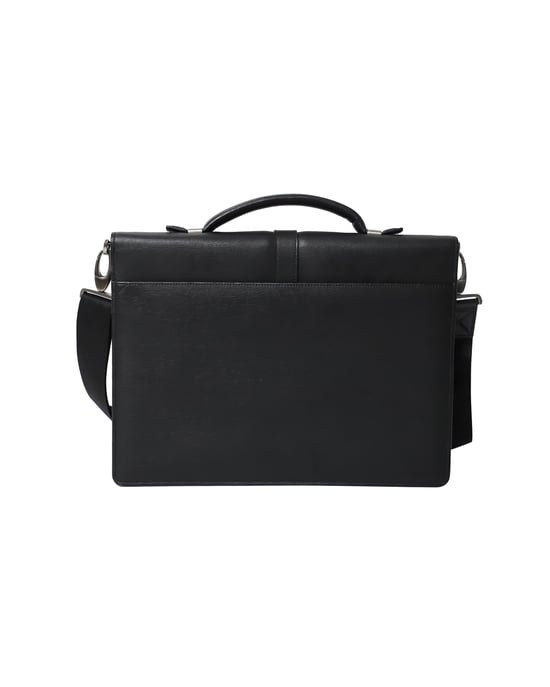 Montblanc Westside portfölj med dubbel kil i svart texturerat läder - Image 3