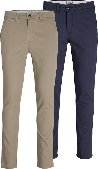 Jack & Jones Men's 2-Pack Slim Fit Chinos - Image 1