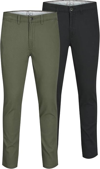 Jack & Jones Men's 2-Pack Slim Fit Chinos - Image 1