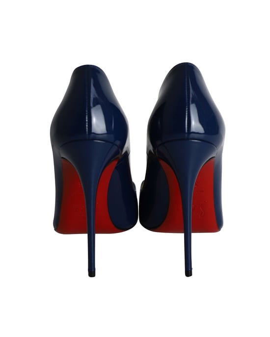Christian Louboutin So Kate Pumps in Dark Blue Patent Leather - Image 4