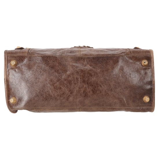 Balenciaga Chevre Giant Gold Motorcycle City Bag in Brown Leather - Image 5