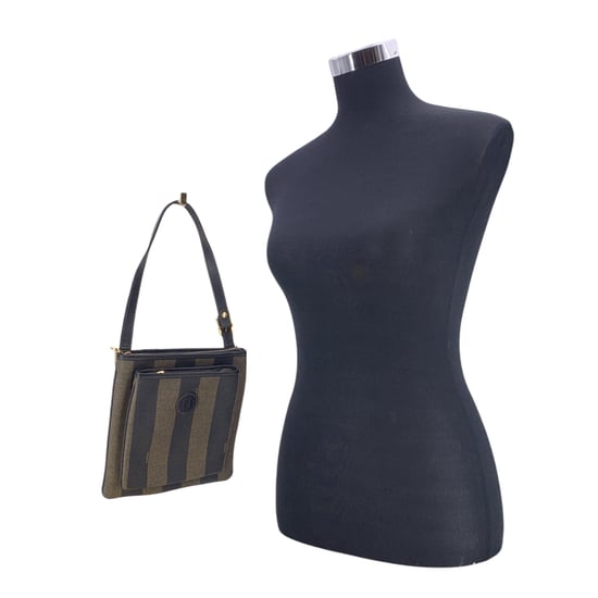 Fendi Vintage Tygväska Pequin - Image 2