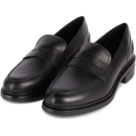 Geox D Walk Pleasure F Leather Women's Black Moccasins Shoes - Image 3