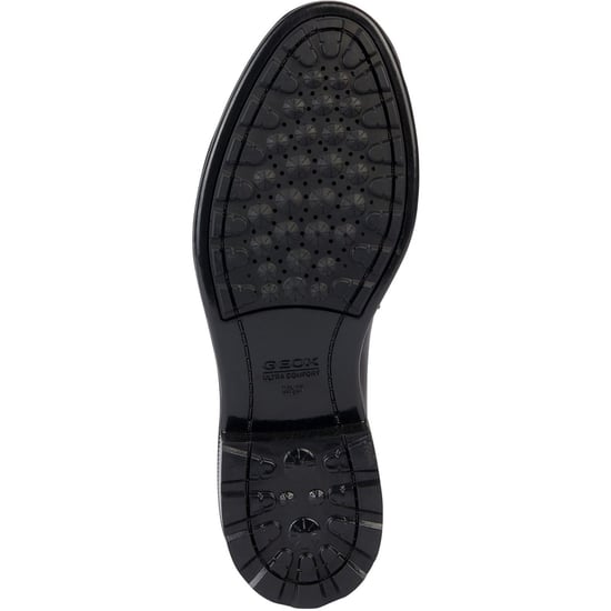 Geox D Walk Pleasure F Leather Women's Black Moccasins Shoes - Image 4