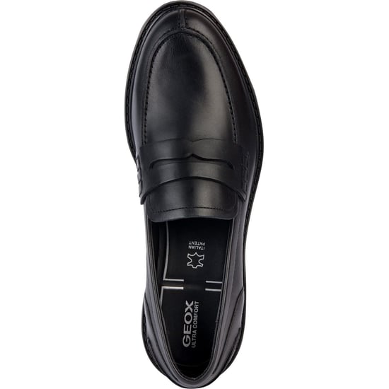 Geox D Walk Pleasure F Leather Women's Black Moccasins Shoes - Image 5