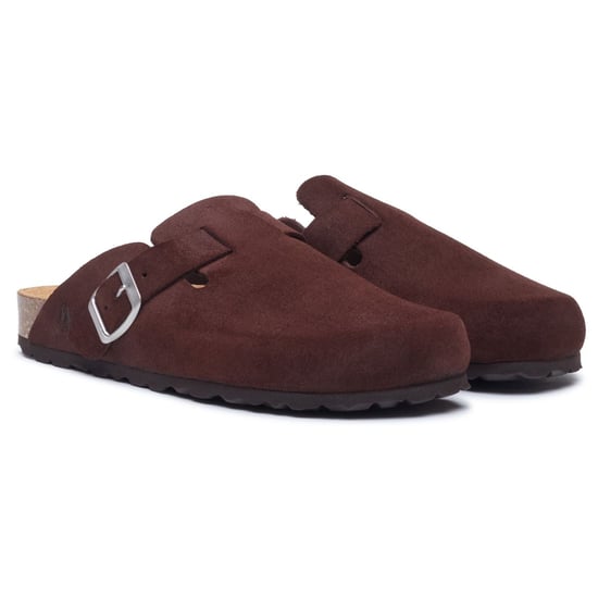 Hush Puppies Bailey Suède Dames Chocolade Muilen - Image 3