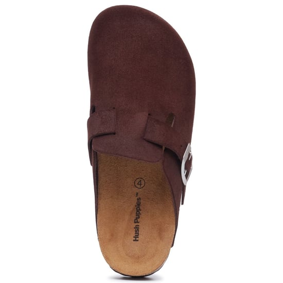 Hush Puppies Bailey Suède Dames Chocolade Muilen - Image 5