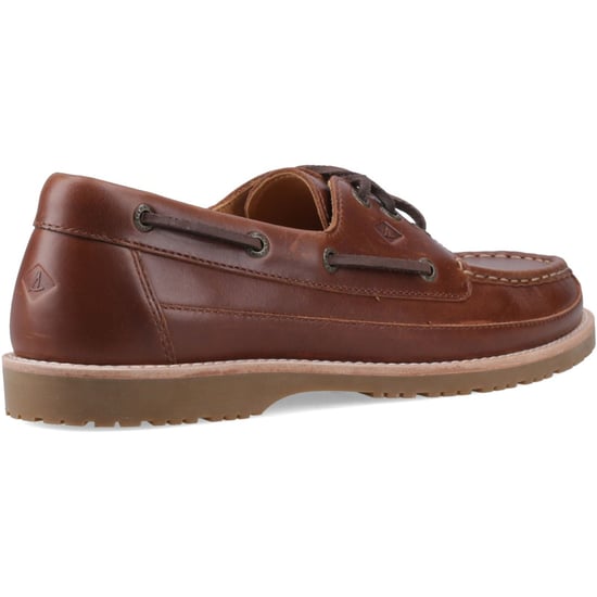 Sperry Mini Lug 3 Eye Leather Men's Brown Boat Shoes - Image 2