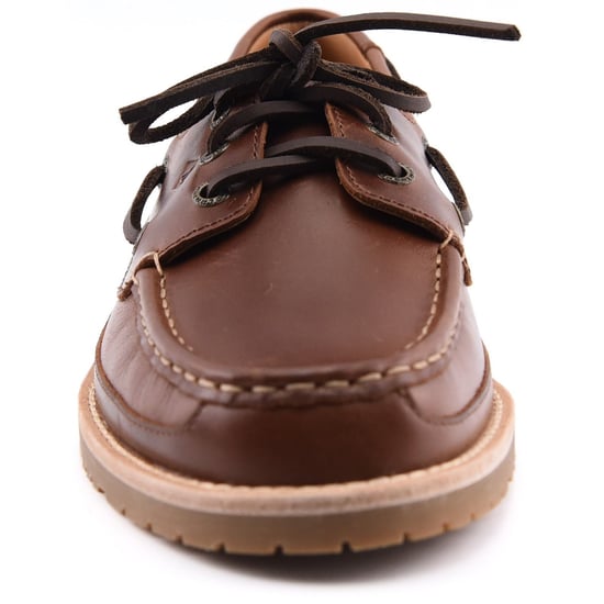 Sperry Mini Lug 3 Eye Leather Men's Brown Boat Shoes - Image 3