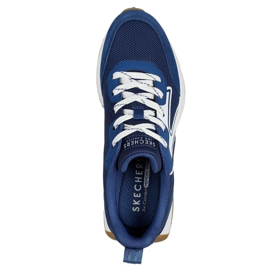 Skechers Dames Gusto Suède Paneel Sneakers (Navy) - Image 3