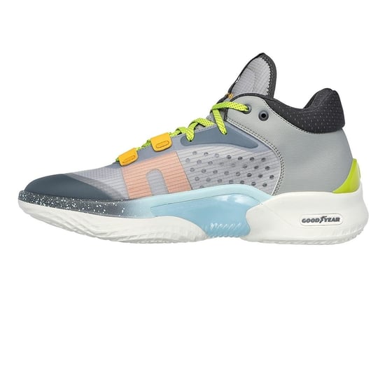 Skechers Herr Resagrip Speckle Basketbollskor (Grå/Vit) - Image 2