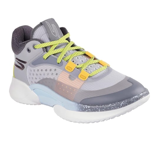 Skechers Herr Resagrip Speckle Basketbollskor (Grå/Vit) - Image 5