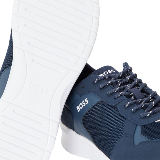 Boss Mens Extreme Logo Trainers (Dark Blue) - Image 4