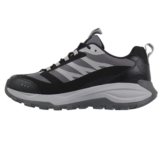 Reebok Mannen Nano X3 Leren Rondneus Platte Sneakers (Grijs/Zwart) - Image 2