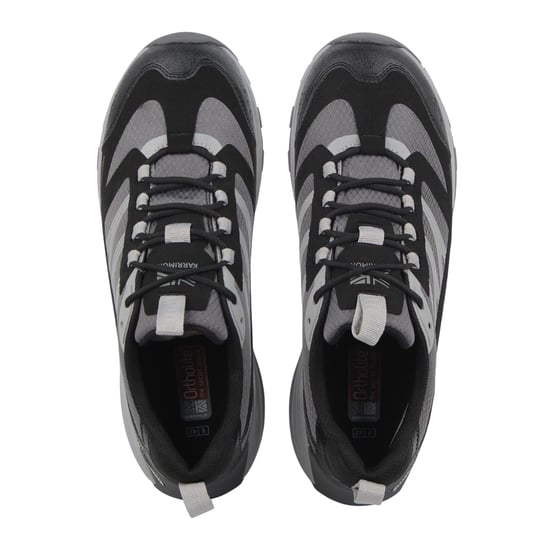 Reebok Mannen Nano X3 Leren Rondneus Platte Sneakers (Grijs/Zwart) - Image 3
