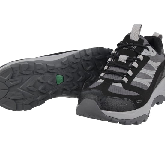 Reebok Mannen Nano X3 Leren Rondneus Platte Sneakers (Grijs/Zwart) - Image 4
