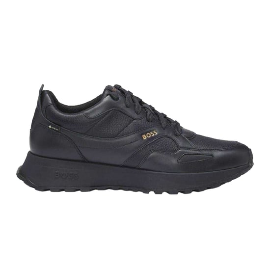 Boss Jonah Runn leren veterschoenen voor heren (Donkerblauw) - Image 1